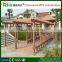 WPC pergolas with durable 200*200mm Post for modern garden decoration