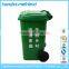 100L plastic trash cans with lids,outdoor trash can,garbage can