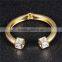Gold Plating Fashion 2016 Girl Rhinestone Cuff Bangle