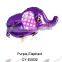 Set of Purple Elephant Walking Pet BalloonsParty Helium Balloons