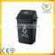 modern hotel supplies for sale quadrate plastic garbage bin with lid