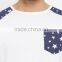 t-shirt with front pocket/printed sleave t-shirts /latest model t-shirts