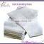 100% cotton napkins with satin band, plain cotton napkins, white, 22"*22"(56*56cm)