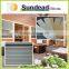 faux wood blinds as real wood look blinds moisture-resistant and budget friendly , office curtain and blinds