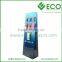 Retail Supermarket Floor Hanging Display Stand For Towel, Hook Display Stand