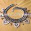 Alloy gun black heavy choker necklace, antique choker necklace, baroque necklace