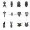 3D Nail Art DIY Rhinestone Decoration Nail Accessories Rock Punk Alloy Skull Rivet Craw For Manicure Tools