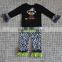 wholesale baby girl double ruffled outfits owl halloween clothes