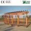 outdoor WPC pergola/recycle wpc pergola for outdoor car in the shade