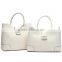 S1061-A4095 100% White Color Genuine Leather Ladies Handbag Stylish Leather Messenger Bags for Women
