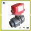 2-way motorized control ball valve for water control equipment UPVC NPT both female thread AC220v