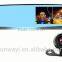 DVR mirror camerawith rearview camera and 4.3" Screen Size mirror DVR