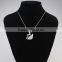 18k austrian crystal swan pendant wedding necklace