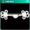 Height 8.0 Centermeter All White Sew On 100% Nylon Chinese Knot Frog Buttons
