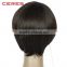 comfortable free style synthetic machine made wig for young lady, short fashional wig