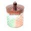 Round Shape Glass Container with Lid Glass Storage Jar with Customized Color