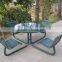 Metal outdoor picnic table garden picnic table