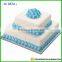 Rectangular corrugated cake base