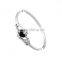 316L Stainless Steel Crown Shape Shell Women Bangle