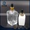 Fancy 100ml clear square glass essential oil bottle