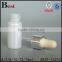 5/7/8/10/12/15ml painting white screen printing surface glass tube bottle aluminum dropper perfume container