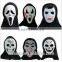 Halloween plastic scream mask