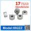 692 ZZ RS Miniature Ball Bearing Deep Groove Ball Bearing