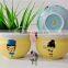 hand painting ceramic flower pot outdoor