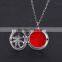Fashion Jewelry 27mm Gold Fillgree Round Necklace Pendant Diffuser OiL Locket
