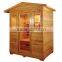 4 person big size outdoor use imported hemlock solid wood sauna massage rooms