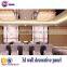 Eco-friendly 3d Effect Wood Decorative Wall Panel for Interior Wall And Ceiling Decoration Fireproof Wavy Wall Panel