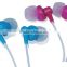 colorful !for girls in ear earbuds high quality wired earphones cute design with telescopic box