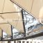 Tensegrity structure roofing system of tension cable and tensile architecture for Foshan Internetational Furniture city