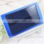 2015 New Polymer Super solar Power Bank external Battery 10000 mAH for Mobile phones with LED light