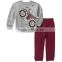 new arrival 80%cotton 20%polyester fashion kids fleece outfits set