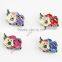 Cute metal enamel spacer slider charm bead