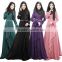 Summer Fashion Women Hijab Ethnic Clothing Ladies Long Sleeve Ruffle Zipper Back Muslim Jubah 2016