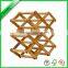 bamboo wine rack, wine bottle bamboo holder,solid wine shelf