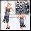 Sexy backless off shoulder design elegant heavy sequins Elegant cocktail dress for party