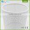 Hot sale house hold metal kitchen large white metal waste bin