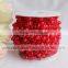 wedding factory wholesale pink 3+8MM faux round pearl ball christmas wired bead garland flower string for centerpiece by roll
