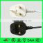 BSI approval 3 pin plug UK BS 3 pin power plug with fuse and AC 2 core flat electric cable and C7 plug
