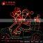 lighted up funny santa ride reindeer car motif outdoor Decora LED christmas light