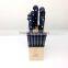 Factory Price Platic Handle Kitchen Knives set 15-piece with Wooden Block KC-3009