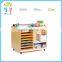 Wholesale high quality doubel side solid wood storage cabinet kindergarten furniture
