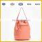 pu leather drawstring handbag hobo duffel shopping bag for fashion ladies