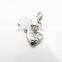 metal heart shape flower decorations , shoe decoration, bag decorations