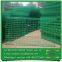 Green vinyl coated ornamental double loop wire mesh panel for sale