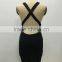 Bonvatt Speed to Sell Through New Sey Deep V-neck Printing Condole Belt Nightclub The Beach is Sey Backless Dress