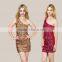 Performing Clothing Oblique shoulder Sleeveless Nightclub Sequin Sexy Costumes Dress